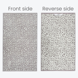 Allure Bath Fashions Luxury Zero Twist Leopard Print Grey and White Hand Towel 50 x 85cm 2 Pack - Size: 50 x 85 x 0.5cm - Wilko - thumbnail 6