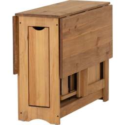 Seconique Santos 4 Seater Butterfly Foldable Dining Set Natural Wax - Wilko - thumbnail 7