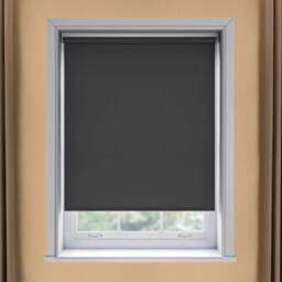 New Edge Blinds Thermal Blackout Roller Blind Black 45cm - Size: W 45cm x D 170cm - Wilko