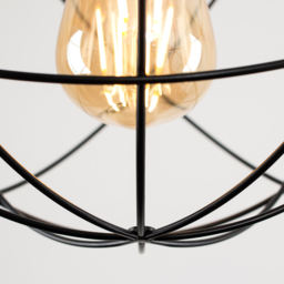 ValueLights Rutherford Atom Matt Black Painted Pendant Shade - Size: 25 x 24 x 25cm - Wilko - thumbnail 5