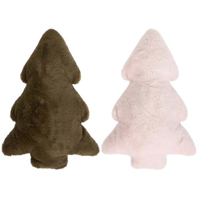 Assorted Faux Fur Tree Cushions - Wilko - image 1