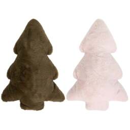 Assorted Faux Fur Tree Cushions - Wilko