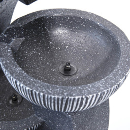 Living and Home Multi-Tier Rock Fountain - Size: 47x24x22cm - Grey - Wilko - thumbnail 5