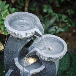 Living and Home Multi-Tier Rock Fountain - Size: 47x24x22cm - Grey - Wilko - thumbnail 7