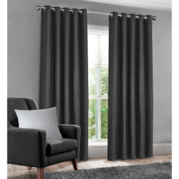 Velosso Waffle Charcoal Blackout Curtains 183 x 116cm - Size: W 116 x D 183cm - Grey - Wilko - thumbnail 5