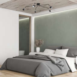 Milagro Joker Black Ceiling Lamp 230V - Size: 132 x 132 x 30cm - Wilko - thumbnail 6