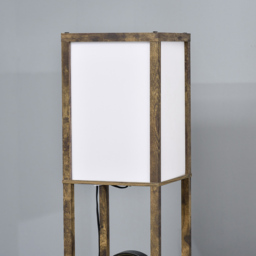 Portland 3 Shelf Rustic Brown Floor Lamp - Size: 26 x 26 x 160cm - Wilko - thumbnail 4