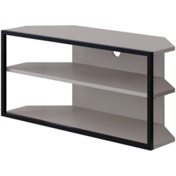 Decortie Echo 2 Shelf Mocha Grey Metal Frame Modern TV Unit - Size: 45 x 98 x 37cm - Wilko - thumbnail 3