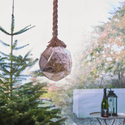 Luxform Dented Globe Brown Hemp Rope Light - Size: 15 x 15 x 100cm - Wilko - thumbnail 4