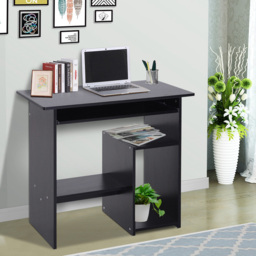 Portland Compact Small Office Desk Black - Size: 80 x 45 x 73cm - Wilko - thumbnail 7