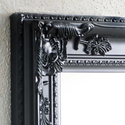 Julian Bowen Palais Black Baroque-Inspired Wooden Full Length Dressing Mirror 130 x 40cm - Size: 130 x 40 x 3.5cm - Wilko - thumbnail 5