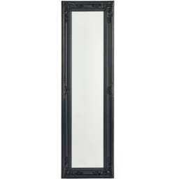 Julian Bowen Palais Black Baroque-Inspired Wooden Full Length Dressing Mirror 130 x 40cm - Size: 130 x 40 x 3.5cm - Wilko - thumbnail 4