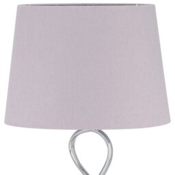Silver Sculpture Modern Ornate Table Lamp - Size: 28 x 52 x 28cm - Wilko - thumbnail 3