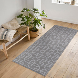 Desire Rugs Havana Dark Grey Cubed Trellis Anti Slip Door Mat 90 x 57cm - Size: 57 x 90cm - Wilko - thumbnail 6