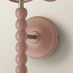 ValueLights Trim Scallop Shade Pink Bobbin LED Wall Light with Bulb 2 Pack - Size: 32 x 19 x 20cm - Wilko - thumbnail 7