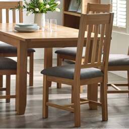Julian Bowen Mallory Set of 2 Dining Chair - Wood - Wilko - thumbnail 1