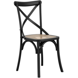 Fitzroy Set of 2 Black Cane Dining Chair - LPD Home - Wilko - thumbnail 3