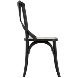 Fitzroy Set of 2 Black Cane Dining Chair - LPD Home - Wilko - thumbnail 6
