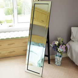 MirrorOutlet Horsley Cheval Free Standing Mirror 150 x 40cm - Clear - Wilko - thumbnail 3