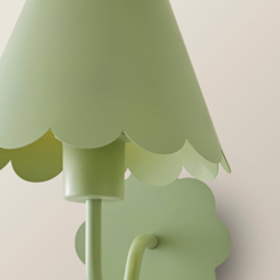 ValueLights Hallie Green Scallop Rechargeable Wall Light - Size: 23.5 x 19 x 19cm - Wilko - thumbnail 5