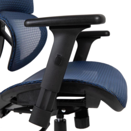 FWStyle Blue High Back Mesh Ergonomic Office Chair - Size: 131 x 71 x 71cm - Wilko - thumbnail 5
