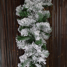 Premier Snow Flocked Pine Christmas Garland with Glitter Finish 270cm - Green - Samuel Alexander - Wilko - thumbnail 4