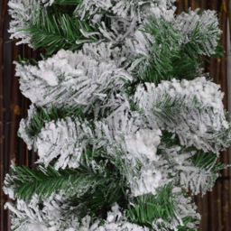 Premier Snow Flocked Pine Christmas Garland with Glitter Finish 270cm - Green - Samuel Alexander - Wilko - thumbnail 5