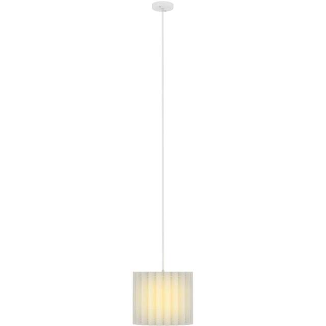 Portland White Wave Linen Textured Shade Ceiling Lamp 178cm - Size: 178 x 32 x 32cm - Wilko - image 1