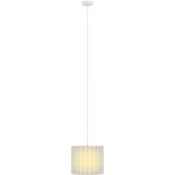 Portland White Wave Linen Textured Shade Ceiling Lamp 178cm - Size: 178 x 32 x 32cm - Wilko