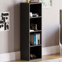 VIDA DESIGNS Oxford 4 Shelf Black Bookcase - Wilko