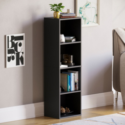 VIDA DESIGNS Oxford 4 Shelf Black Bookcase - Wilko - thumbnail 6