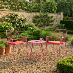 Esme Solar Bistro Set - Pink - Size: 2 Seater - Wilko - thumbnail 4