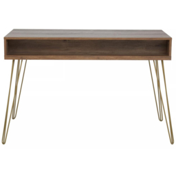 Interiors by Premier Flori 3 Drawer Veneer Desk - Size: 120 x 55 x 79cm - Brown - Wilko - thumbnail 6