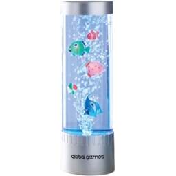 Global Gizmos Silver Fish Water Bubble Lamp 32cm - Size: 11 x 11 x 37cm - Multi - Wilko - thumbnail 3
