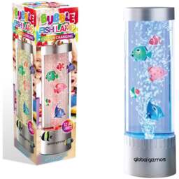 Global Gizmos Silver Fish Water Bubble Lamp 32cm - Size: 11 x 11 x 37cm - Multi - Wilko - thumbnail 4