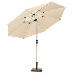 Royalcraft Cream Crank and Tilt LED Parasol 2.7m - Wilko - thumbnail 5