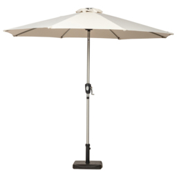 Royalcraft Cream Crank and Tilt LED Parasol 2.7m - Wilko - thumbnail 4