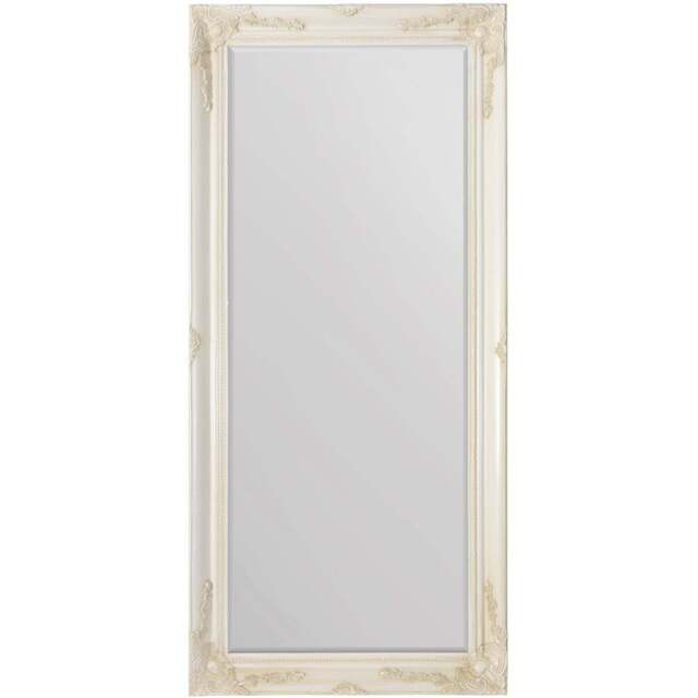 Buxton Ivory Leaner Wall Mirror 170 x 79cm - Cream - MirrorOutlet - Wilko - image 1