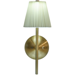 Battery Operated Pleated Wall Light Cream and Gold - Wilko - thumbnail 5