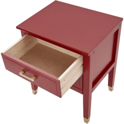 Palazzi 2 Drawer Red Bedside Table - Wilko - thumbnail 6