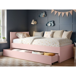 Flair Oli Single Pink 2 Drawer Storage Bed - Wilko - thumbnail 6