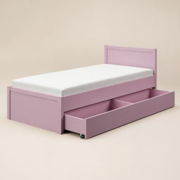 Flair Oli Single Pink 2 Drawer Storage Bed - Wilko - thumbnail 4