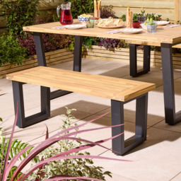 Rowlinson Stockholm 4 Seater Dining Set - Brown - Wilko - thumbnail 4