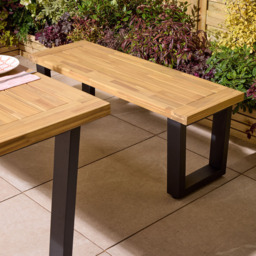 Rowlinson Stockholm 4 Seater Dining Set - Brown - Wilko - thumbnail 6
