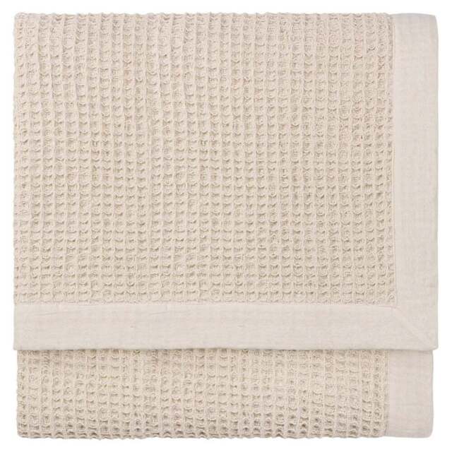 Yard Canopy Natural Waffle Throw 240 x 260cm - Size: 260 x 240cm - Cream - Yard Living - Wilko - image 1