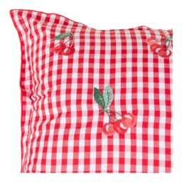 Cherries Gingham Cushion Red - Divante - Wilko - thumbnail 3