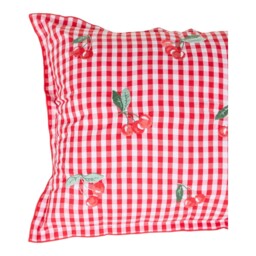 Cherries Gingham Cushion Red - Divante - Wilko - thumbnail 5