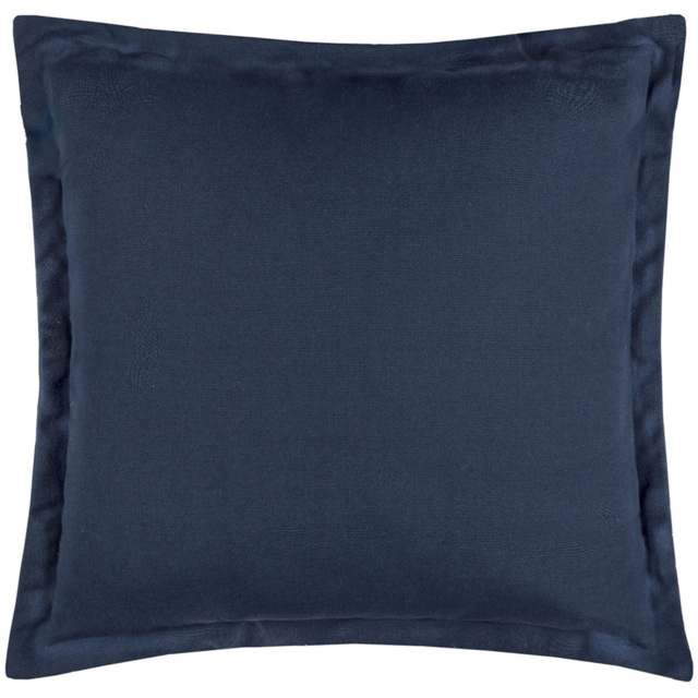 Yard Holmfirth Blue Plain Cotton Canvas Cushion 45 x 45cm - Wilko - image 1