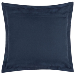Yard Holmfirth Blue Plain Cotton Canvas Cushion 45 x 45cm - Wilko - thumbnail 4