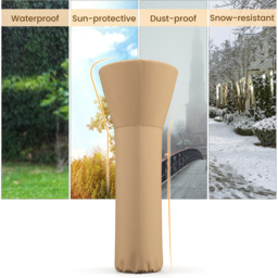 Costway Beige Outdoor Patio Heater Cover with Zipper - Size: 36 x 25 x 5cm - Cream - Wilko - thumbnail 7